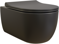 Унитаз подвесной BOCCHI V-Tondo 1416-004-0129 черный матовый, с крышкой A0336-004 с микролифтом