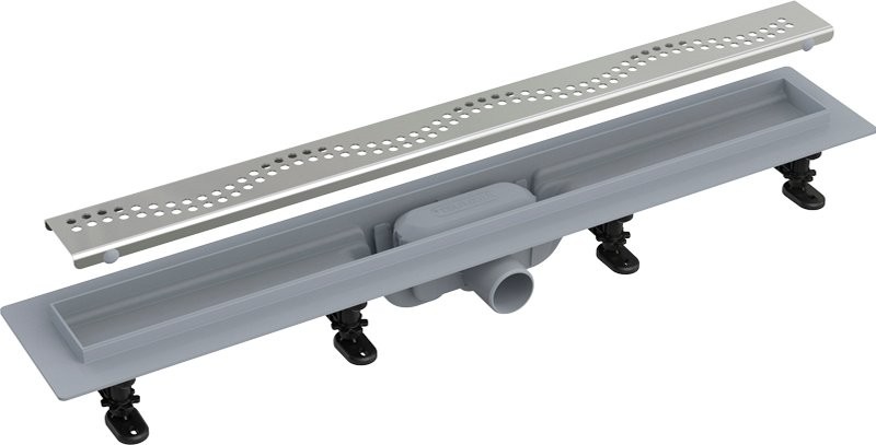 Душевой трап (лоток) AlcaPlast APZ8-Simple 650M с решеткой и опорами