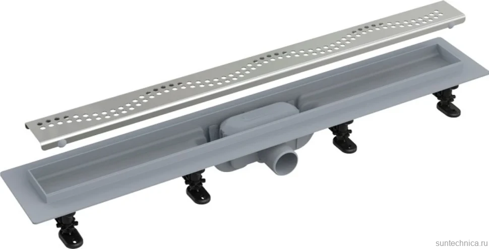 Душевой трап (лоток) AlcaPlast APZ8-Simple 650M с решеткой и опорами