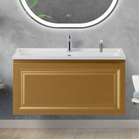 Тумба с раковиной Cezares Giubileo 100 1 внутренний ящик, брашированное золото