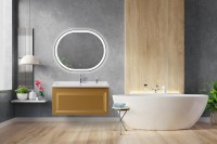 Тумба с раковиной Cezares Giubileo 100 1 внутренний ящик, брашированное золото