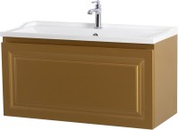 Тумба с раковиной Cezares Giubileo 100 1 внутренний ящик, брашированное золото