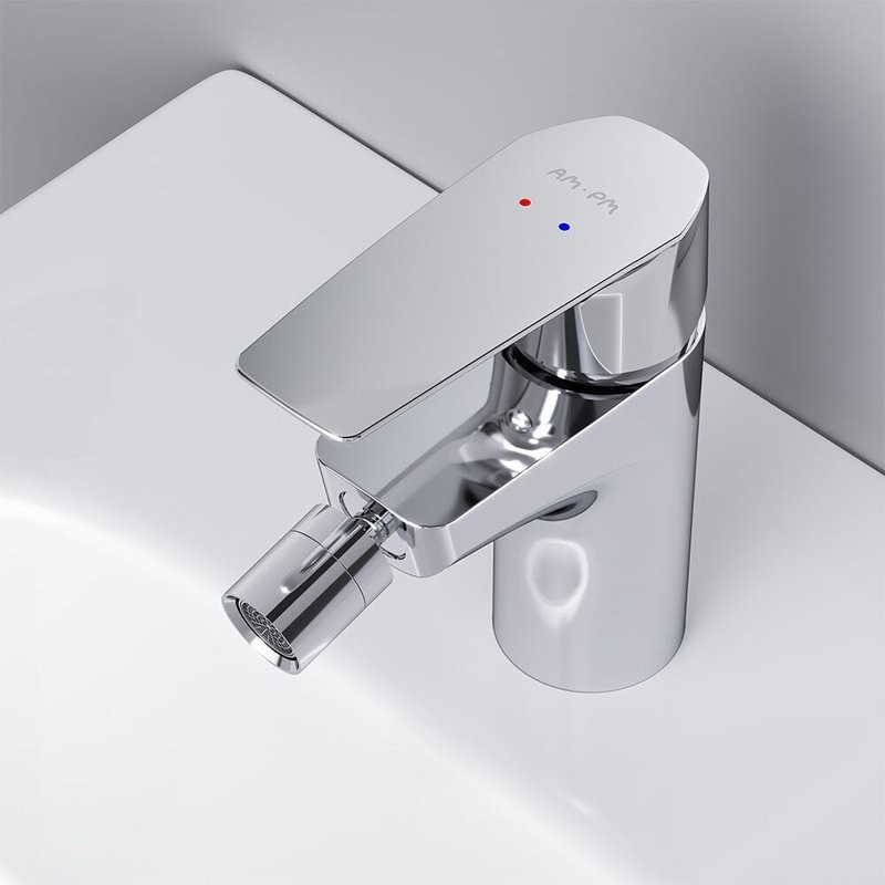 Смеситель для биде AM.PM Gem F90A83100 с донным клапаном, хром