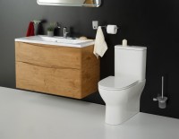 Унитаз-компакт напольный BelBagno Energia BB8134CPR/SC безободковый, с микролифтом, бачок BB8134T