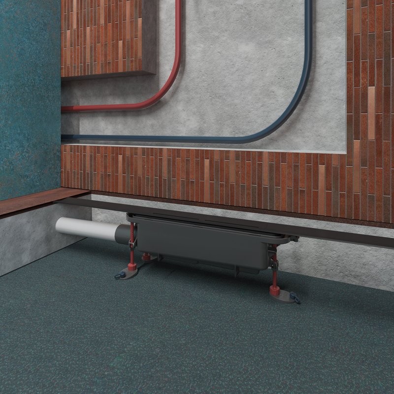 Душевой трап (лоток) TECE Drainprofile 90, сатин черный хром