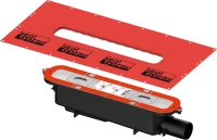 Душевой трап (лоток) TECE Drainprofile 90, сатин черный хром