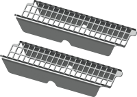 Душевой трап (лоток) TECE Drainprofile 90, сатин черный хром