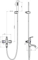 Смеситель для ванны с душем Lemark Nubira LM6214ORB