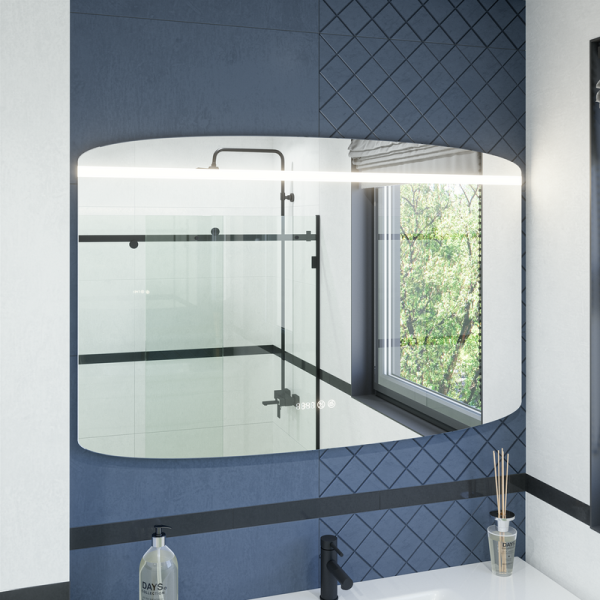 Зеркало Caprigo Софт 120 с подогревом, с часами