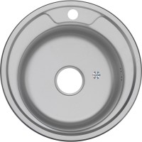 Мойка кухонная Melana 490 0,8/180 серебристая, декор