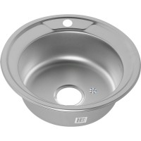 Мойка кухонная Melana 490 0,8/180 серебристая, декор
