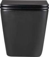 Унитаз подвесной Lemark Florex 9612002 безободковый, с микролифтом, матовый черный