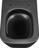 Унитаз подвесной Lemark Florex 9612002 безободковый, с микролифтом, матовый черный