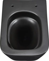 Унитаз подвесной Lemark Florex 9612002 безободковый, с микролифтом, матовый черный