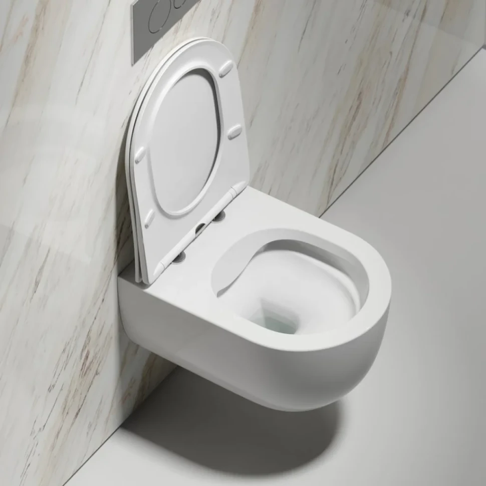 Унитаз подвесной Ceramicanova Modena Rimless CN6063 белый
