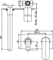 Смеситель для раковины Paini Ovo 86CR208PLMKM
