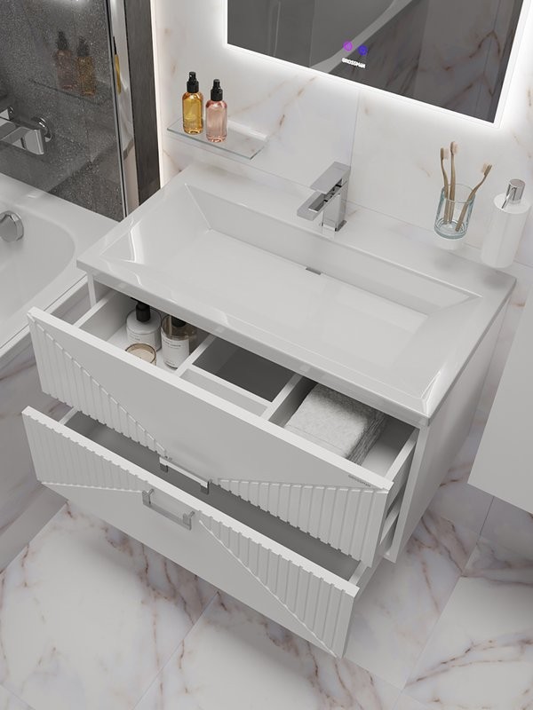 Мебель для ванной комнаты Grossman Луксор 60 матовая белая