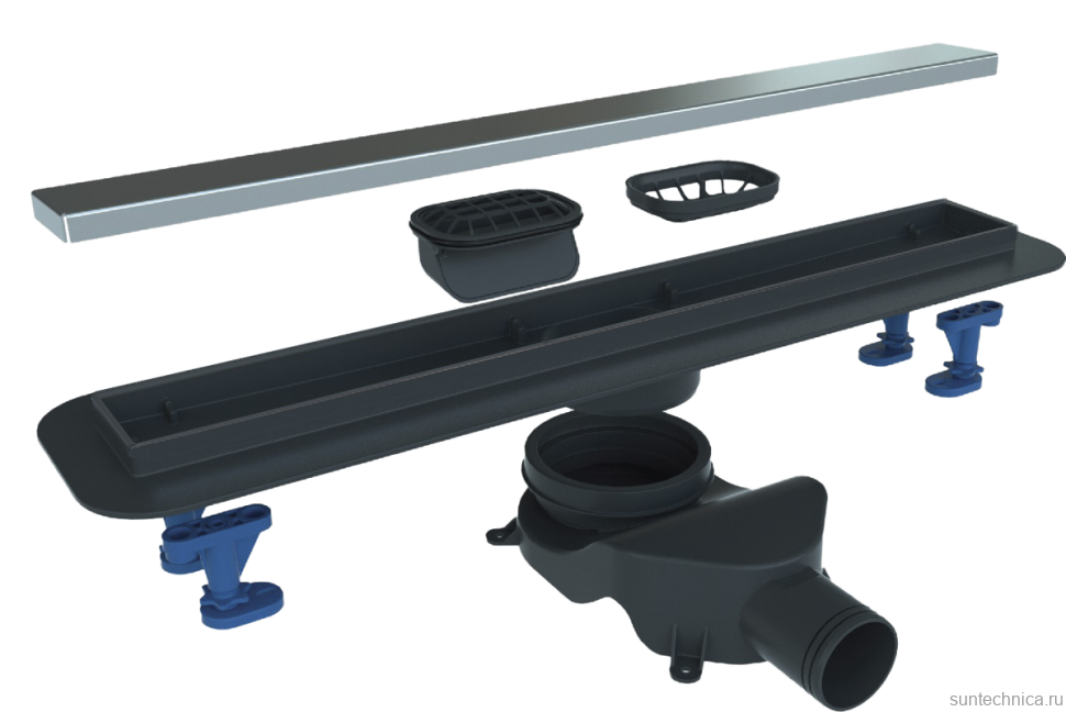 Душевой трап (лоток) BelBagno Luce BB-LD-LUCE-70-CR 65 см, хром
