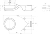 Душевой трап (лоток) BelBagno Luce BB-LD-LUCE-70-CR 65 см, хром