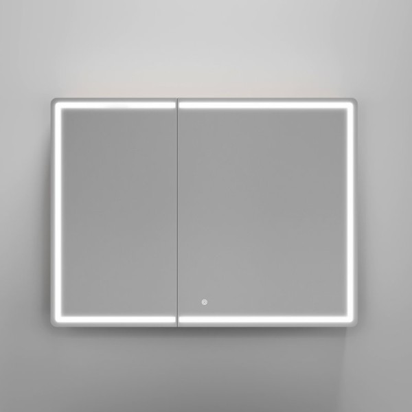 Зеркало-шкаф Sancos Mirror 100, с подсветкой, дуб галифакс натуральный