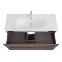 Тумба с раковиной BelBagno Uno 120 подвесная, 2 ящика, матовая бежевая