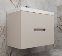 Тумба под раковину Style Line Матис 80 подвесная, крем