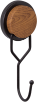 Крючок Fixsen Magic Wood FX-46005 одинарный, черный