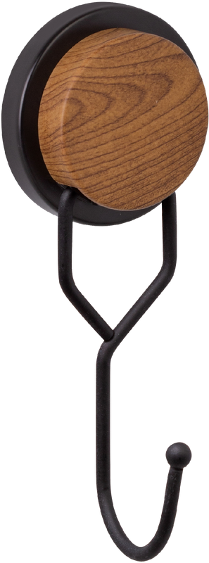 Крючок Fixsen Magic Wood FX-46005 одинарный, черный