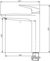 Смеситель для раковины Savol SK-H7210 Смеситель для раковины Savol SK-H7210