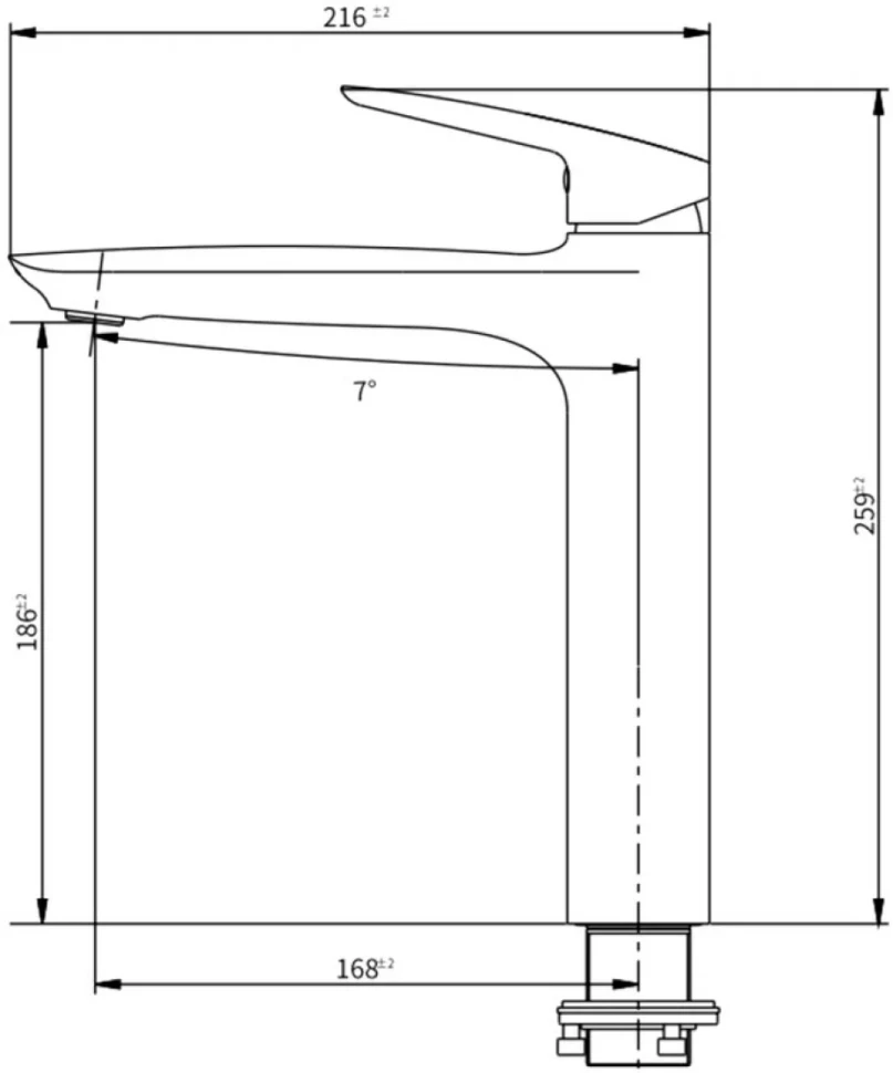 Смеситель для раковины Savol SK-H7210