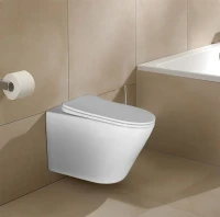 Унитаз подвесной Azario Atrio 490x365x360мм безободковый с сиденьем микролифт AZ-2330