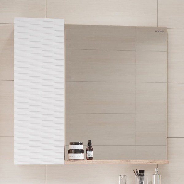 Зеркало Grossman Alba 80 веллингтон, белое