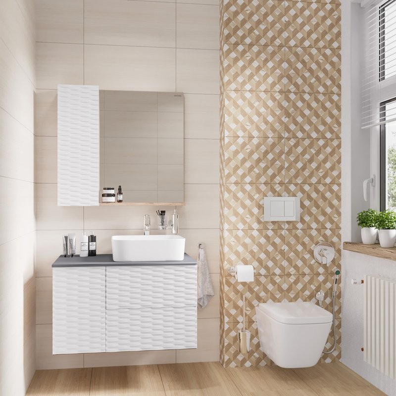 Зеркало Grossman Alba 80 веллингтон, белое