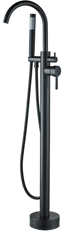 Напольный смеситель для ванны с душем BOCH MANN Braies BM8921 матовый черный