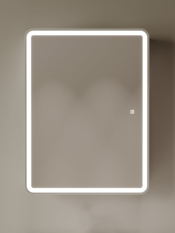 Зеркало-шкаф Sancos Diva DIV600 60, с подсветкой, белый