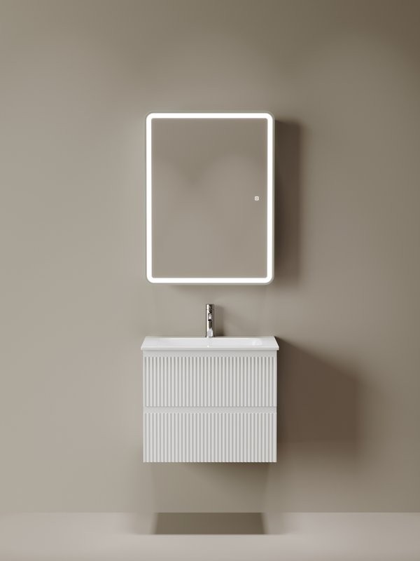 Зеркало-шкаф Sancos Diva DIV600 60, с подсветкой, белый