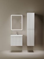 Зеркало-шкаф Sancos Diva DIV600 60, с подсветкой, белый