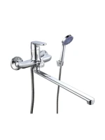 Смеситель с длинным изливом для ванны РМС SL123 SL123-006E хром Смеситель с длинным изливом для ванны РМС SL123 SL123-006E хром