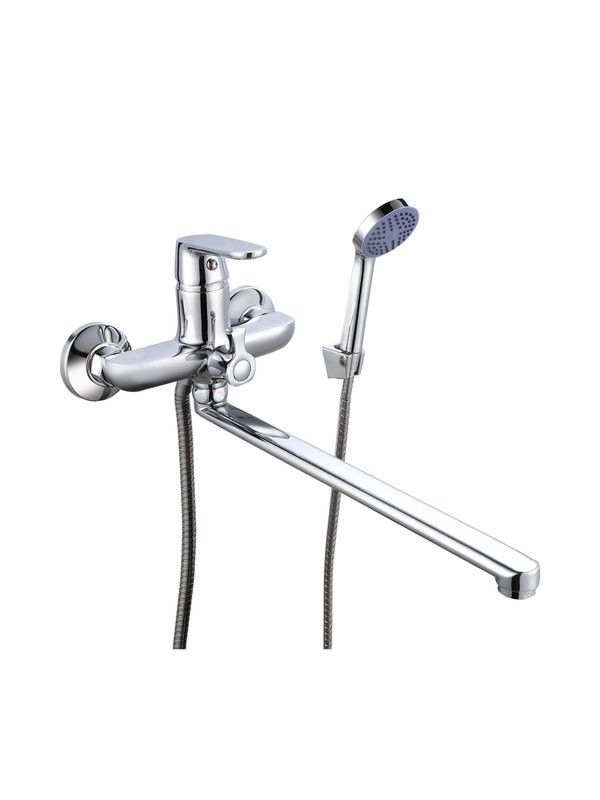 Смеситель с длинным изливом для ванны РМС SL123 SL123-006E хром