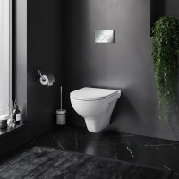 Комплект Унитаз подвесной AM.PM Gem C901700SC безободковый, с микролифтом + Инсталляция Pro