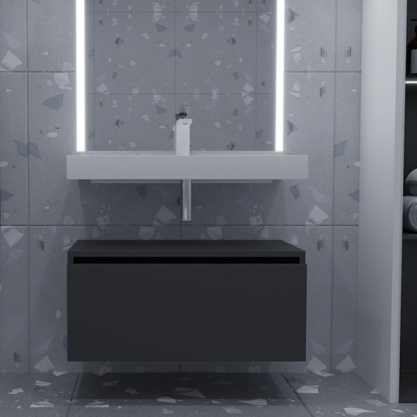 Тумба Armadi Art Flat Valessi Uno-S 80 антрацит матовый