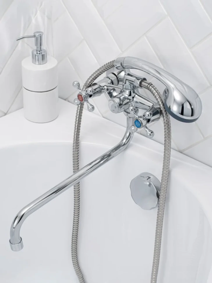 Смеситель с длинным изливом для ванны РМС SL71 SL71-140