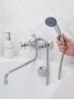 Смеситель с длинным изливом для ванны РМС SL71 SL71-140 Смеситель с длинным изливом для ванны РМС SL71 SL71-140