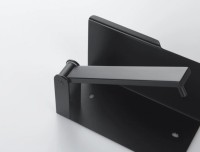 Держатель туалетной бумаги AQUATEK Либра AQ4929MB с полкой для телефона, матовый черный