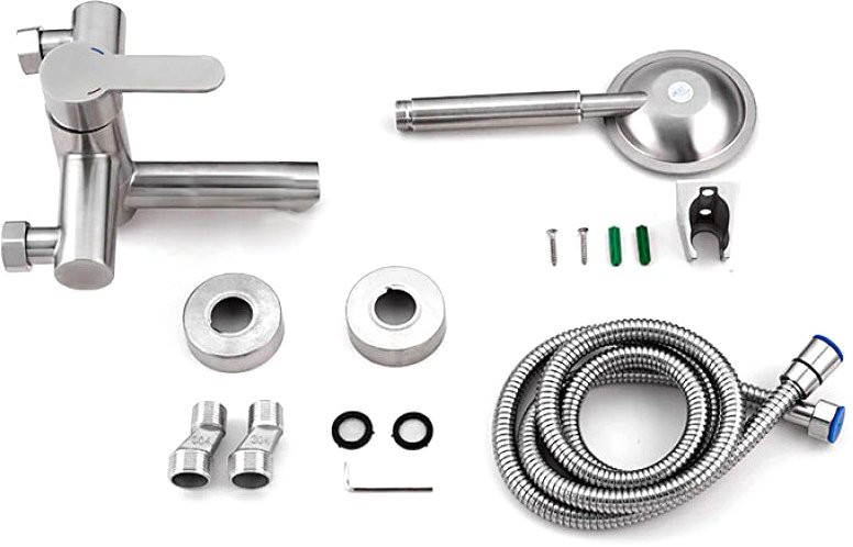 Смеситель для ванны с душем Fashun A53001 сатин