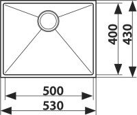 Мойка кухонная Kaiser KSM-5345 вороненая сталь