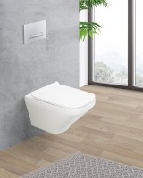 Комплект Унитаз подвесной BelBagno Sela BB3201CHR белый + Крышка BB3201SC белая + Инсталляция Grohe Rapid SL 38772001 3 в 1 с кнопкой смыва