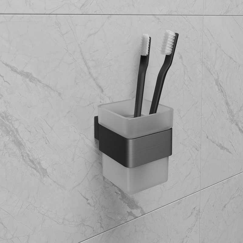 Стакан Lemark Smooth line 9736015 графит