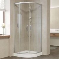 Душевой уголок Vegas Glass ZS 90 07 01 профиль матовый хром, стекло прозрачное