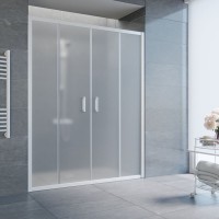 Душевая дверь в нишу Vegas Glass Z2P 180 01 10 профиль белый, стекло сатин